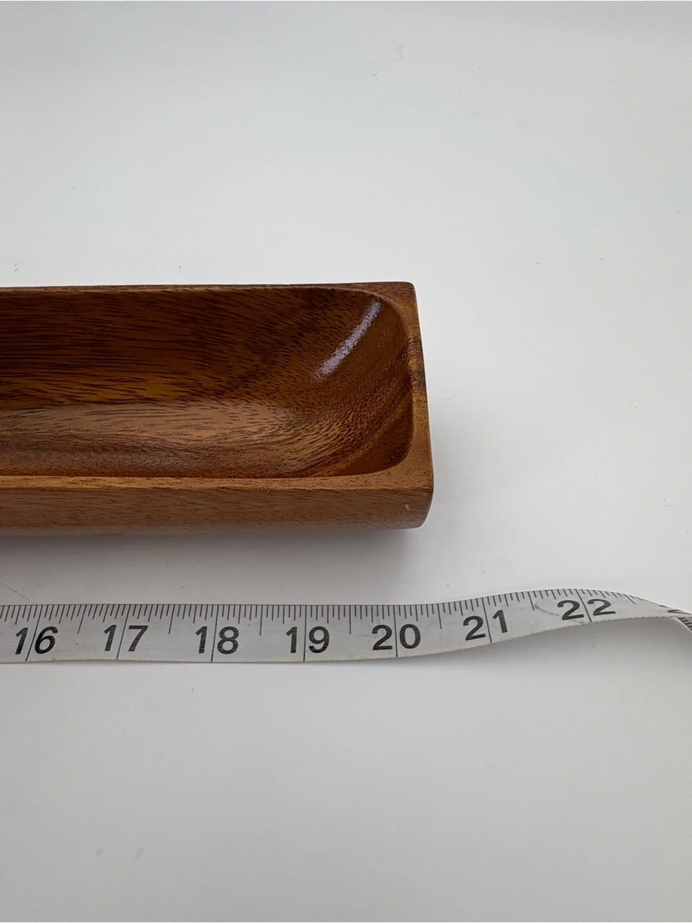 Gorgeous Mid-Century Modern Wooden Elongated Serving Tray